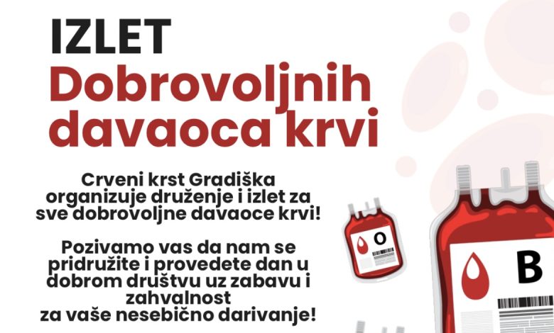 плакат добровољни даваоци крви